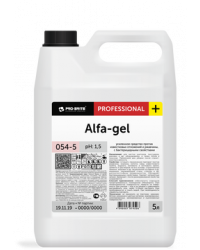 Alfa-gel 5 л., усиленное средство против известковых отложений и ржавчины, с бактерицидными свойствами